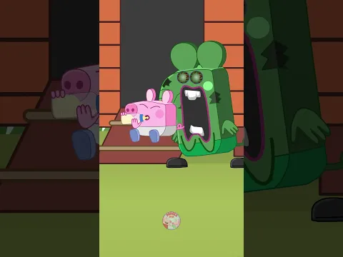 Baby Pig Eaten by Zombie Elephant #animationmeme #funny #peppapigparody #animation #peppapig #george