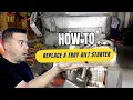 DIY HOW-TO Replace Electric Starter on Troy-Bilt 2410 Snow Blower