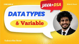 Variables and Data Types in Java Java Tutorial for Beginners DSA Series