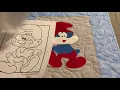 How I turn a coloring book page into an applique wall hanging or quilt block