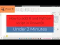 Intro to R and Python Script in Power BI Easy and Quick explanation Power BI Tutorial