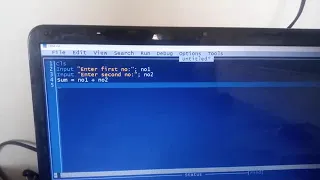 class 6 QBASIC programming practical - - input values by users