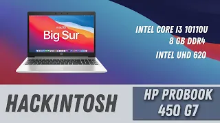 HP Probook 450 G7 Hackintosh Big Sur How to install How to install the Hackintosh HP 450 G7
