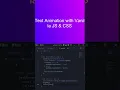 Text reveal animation with vanilla javascript and css