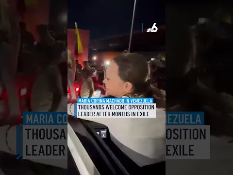 María Corina Machado: Thousands welcome opposition leader in Venezuela after months in exile