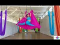 10 min Aerial Yoga Tutorial - Open Hammock Split with Thigh Lock |Flips & Tricks Class | CamiyogAIR