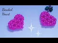 How to make beaded heart ,step by step,Beaded keychian