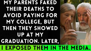 My Parents Faked Their Deaths to Dodge My College Tuition, Then Reappeared at Graduation...