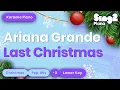 Download Lagu Last Christmas - Ariana Grande (Lower Key) Karaoke Piano