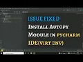 ISSUE FIXED Install Autopy in PyCharm IDE Virtual Environment Titan Spy Latest 2022