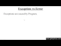 216 Difference between Exceptions and errors in Java Programming Hindi