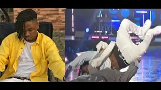 so funny lil kesh falls on stage twice while performing at olamides made in lagos concert