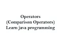 Comparison Operators in Java using Eclipse IDE