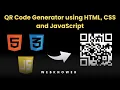 QR Code Generator Using Html Css And Javascript
