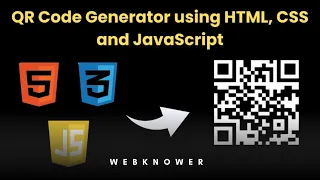 QR Code Generator Using Html Css And Javascript