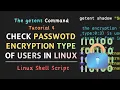 Bash Script How to identify the cryptographic algorithm used for users passwords