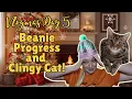 Vlogmas Day 5 | Beanie Progress, Advent Unboxing \u0026 One Very Needy Cat 🧶✨🐱