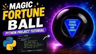 Python code tutorial Magic Fortune Ball