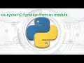 42 Complete Python Basics for Automation - os system function from os module