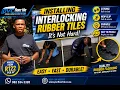 How to Install Interlocking Rubber Tiles on a Concrete Double Garage Floor Easy Guide