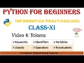 Tokens in Python Keywords identifiers Literals Operators Variable Punctuators