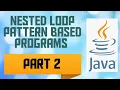 Nested FOR Loop Pattern based programs - Part-2 ICSE Class 9