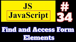 JavaScript Tutorial in Hindi Find Form Elements and Access in JavaScript