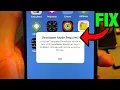 How To FIX Developer Mode Required on iPhone