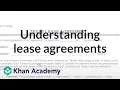 Understanding lease agreements Housing Financial Literacy Khan Academy