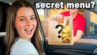 I Tried Secret Menu Items at Every Fast Food in One Day!