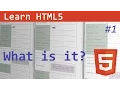 HTML5 - What is it