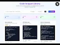 Code Snippet Library Demo for World s Largest Hackathon by Bolt new