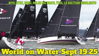 World on Water Sept 19.25 New York Yacht Club, RORC, ENTZ AC Protocol, TF35, La Solitaire du Figaro