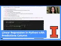 Mastery Platform Walkthrough Linear Regression in Python with Predictions Column