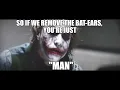 Joker and Batman discuss the Yeah I m MAN meme
