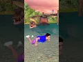 Download Lagu Godzilla Save from Spinosaurus Dinosaurs Attack | Dinosaur Chase Man Swimming #shorts #dinosaur