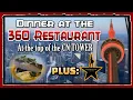 We Ate at the 360 Restaurant at the Top of the CN Tower and saw Hamilton The Musical Toronto ON