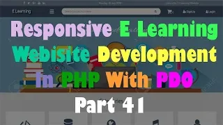 Responsive E Learning Website Development In PHP With PDO Part 41 Creating Crumb Navigation
