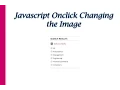 Javascript Onclick Change Image
