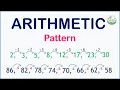 Arithmetic Pattern - How to easily tell the type of a number pattern