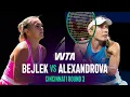 Sara Bejlek vs Ekaterina Alexandrova 2026 Cincinnati Round 3 WTA Match Highlights