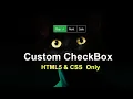 Create a Custom Checkbox with Pure CSS Tick Icon Tutorial Using HTML CSS