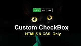 Create a Custom Checkbox with Pure CSS Tick Icon Tutorial Using HTML CSS