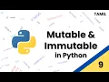 Mutable and Immutable Data types in python - Tamil Techtors