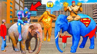 Superman Elephant Attack In Los Santos!! 😱😱