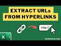 Extract URLs from Hyperlinks in Excel 2 Easy Ways