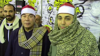 الشيخ محمد الخولى يتالق بحضور الشيخ خضر يقلب العزاء وتقليده والجمهور يشجعه مليونية المنياوى ميت قصرى 