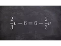 How to solve a multi step equation with fractions