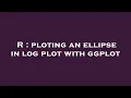 R ploting an ellipse in log plot with ggplot