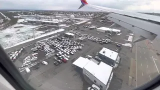 Landing Scene Buffalo Niagara International Airport South West Airline 4K